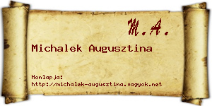 Michalek Augusztina névjegykártya